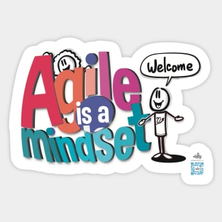 Agile is a mindset - welcome Sticker